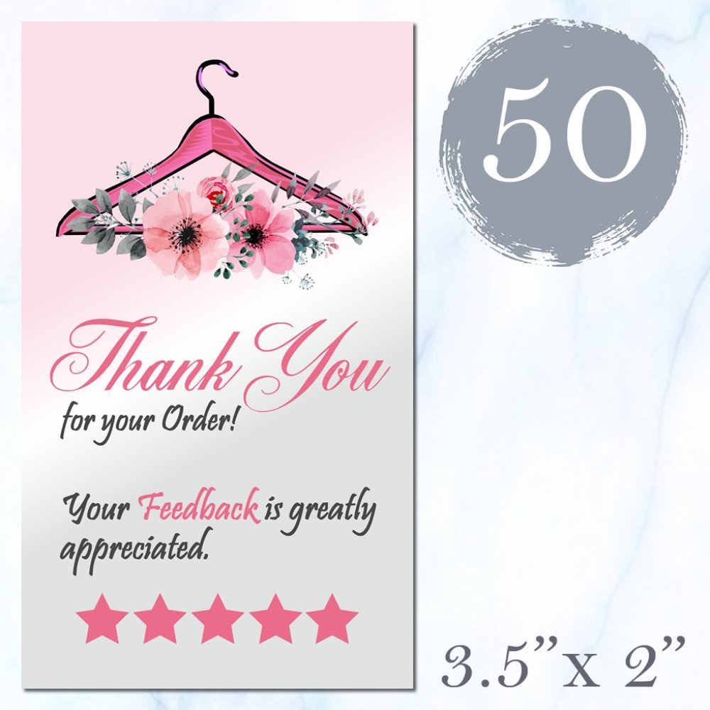 50 Thank You Cards